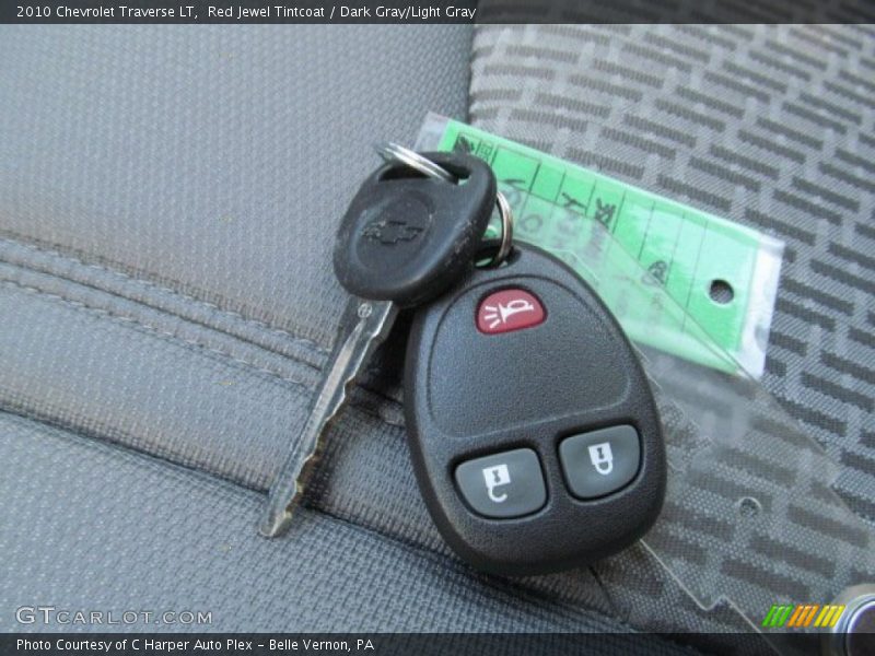 Red Jewel Tintcoat / Dark Gray/Light Gray 2010 Chevrolet Traverse LT