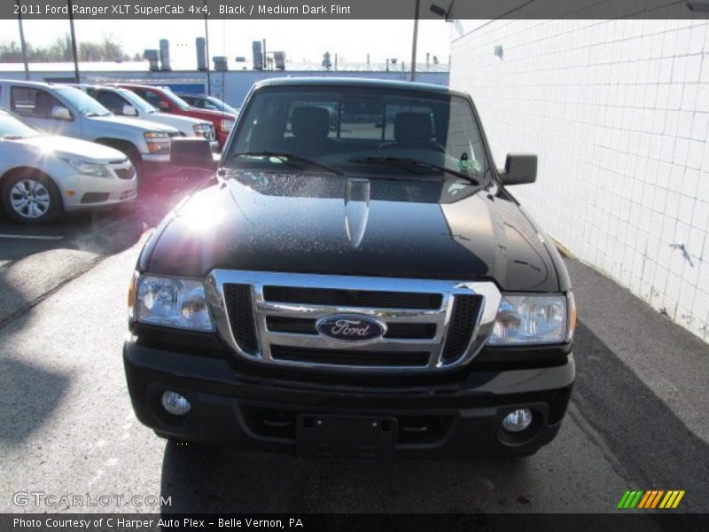 Black / Medium Dark Flint 2011 Ford Ranger XLT SuperCab 4x4