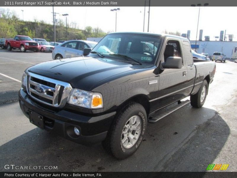 Black / Medium Dark Flint 2011 Ford Ranger XLT SuperCab 4x4