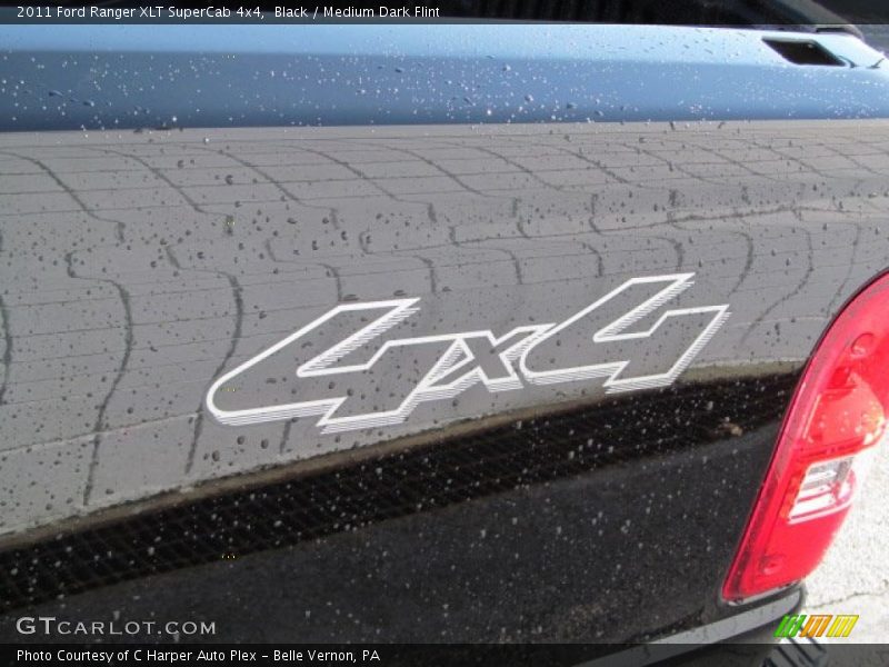 Black / Medium Dark Flint 2011 Ford Ranger XLT SuperCab 4x4