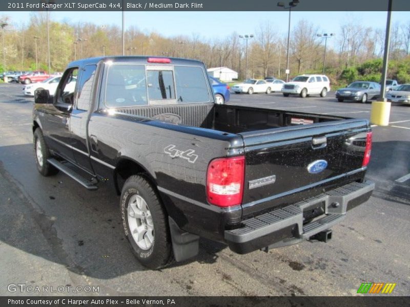Black / Medium Dark Flint 2011 Ford Ranger XLT SuperCab 4x4