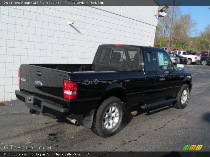Black / Medium Dark Flint 2011 Ford Ranger XLT SuperCab 4x4