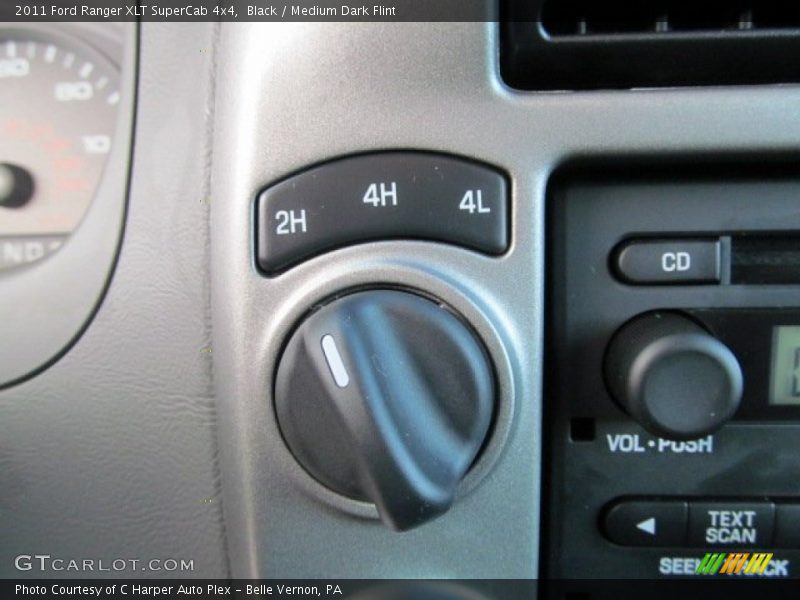 Black / Medium Dark Flint 2011 Ford Ranger XLT SuperCab 4x4