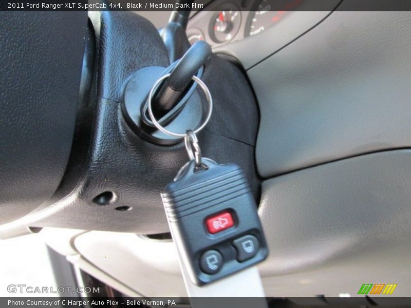 Black / Medium Dark Flint 2011 Ford Ranger XLT SuperCab 4x4