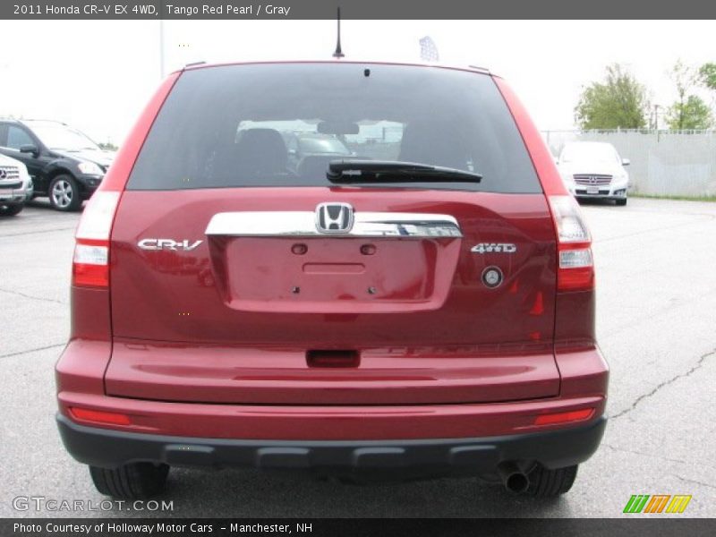 Tango Red Pearl / Gray 2011 Honda CR-V EX 4WD