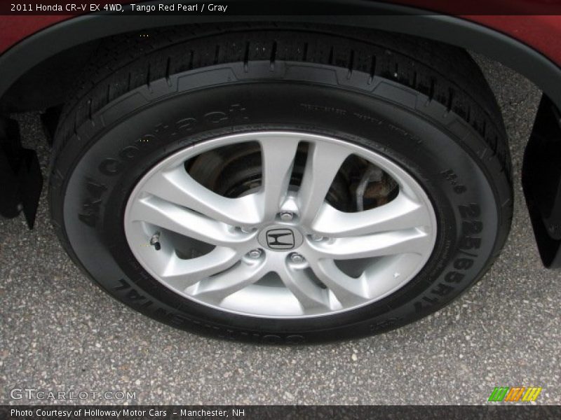Tango Red Pearl / Gray 2011 Honda CR-V EX 4WD