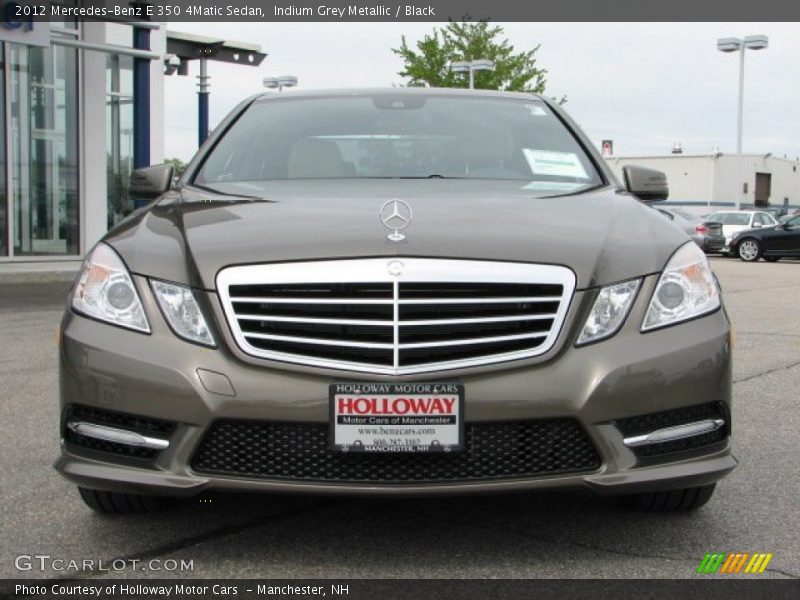 Indium Grey Metallic / Black 2012 Mercedes-Benz E 350 4Matic Sedan