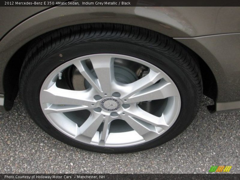 Indium Grey Metallic / Black 2012 Mercedes-Benz E 350 4Matic Sedan