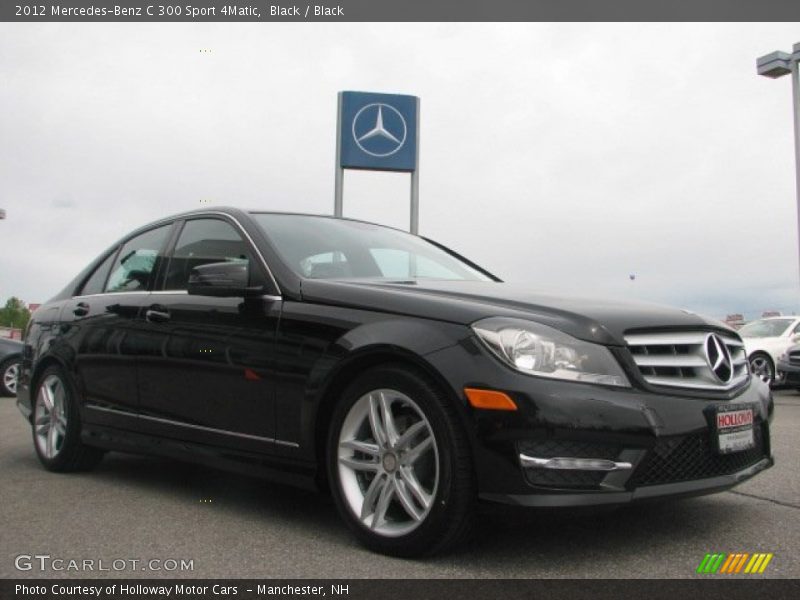 Black / Black 2012 Mercedes-Benz C 300 Sport 4Matic