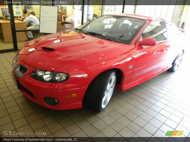 Torrid Red / Black 2006 Pontiac GTO Coupe