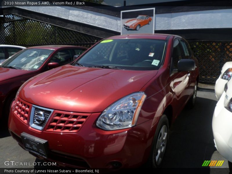 Venom Red / Black 2010 Nissan Rogue S AWD