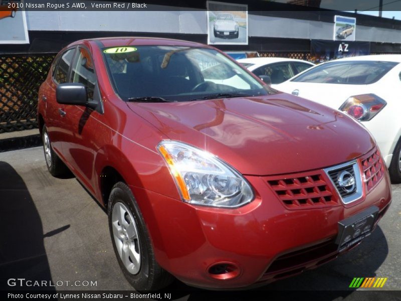 Venom Red / Black 2010 Nissan Rogue S AWD