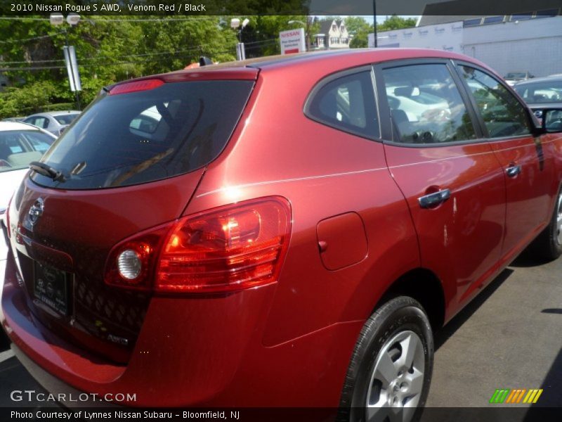 Venom Red / Black 2010 Nissan Rogue S AWD
