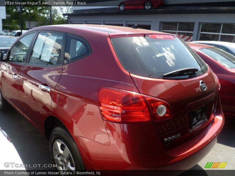 Venom Red / Black 2010 Nissan Rogue S AWD