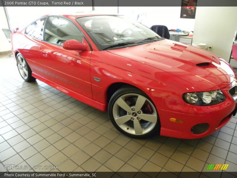 Torrid Red / Black 2006 Pontiac GTO Coupe
