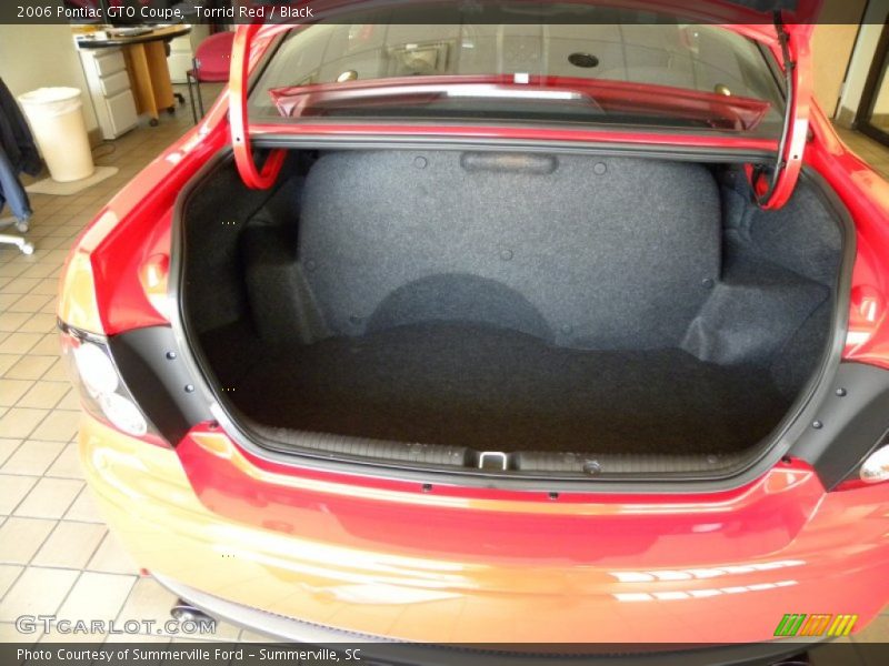 Torrid Red / Black 2006 Pontiac GTO Coupe