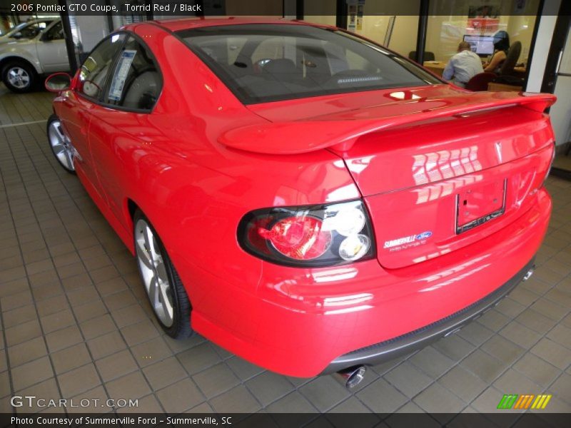 Torrid Red / Black 2006 Pontiac GTO Coupe