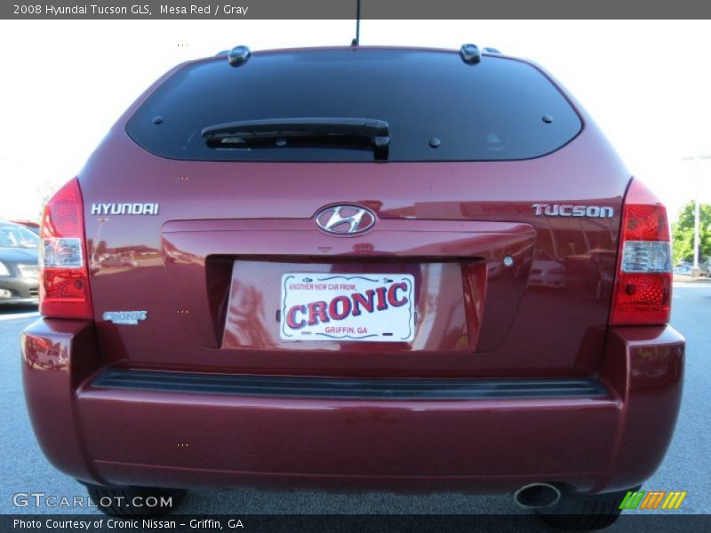 Mesa Red / Gray 2008 Hyundai Tucson GLS
