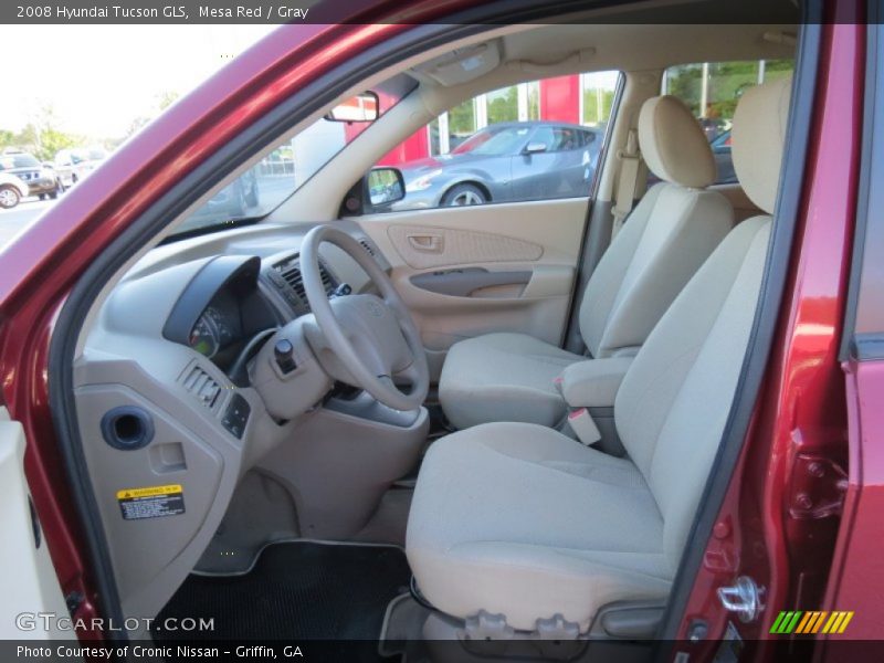 Mesa Red / Gray 2008 Hyundai Tucson GLS