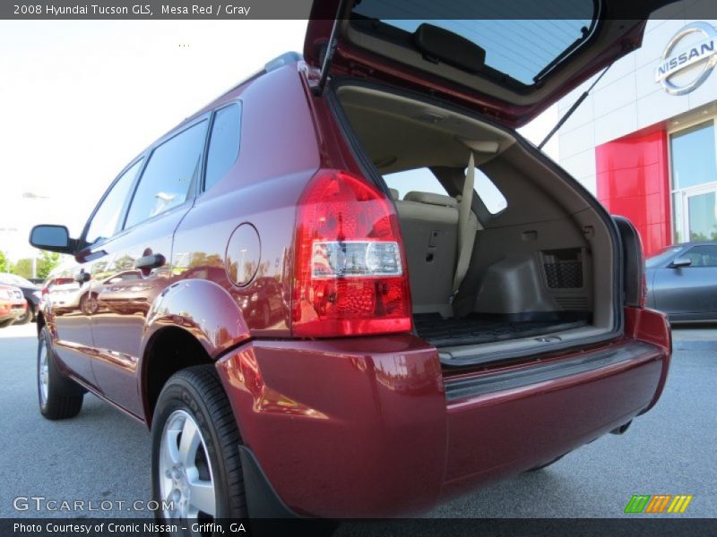 Mesa Red / Gray 2008 Hyundai Tucson GLS
