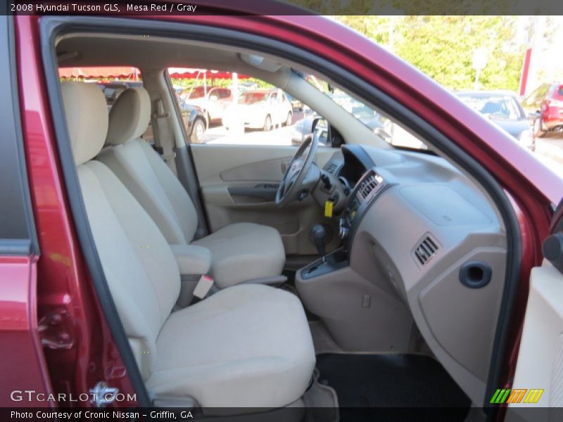 Mesa Red / Gray 2008 Hyundai Tucson GLS