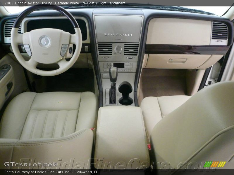 Ceramic White Tri-Coat / Light Parchment 2003 Lincoln Aviator Luxury