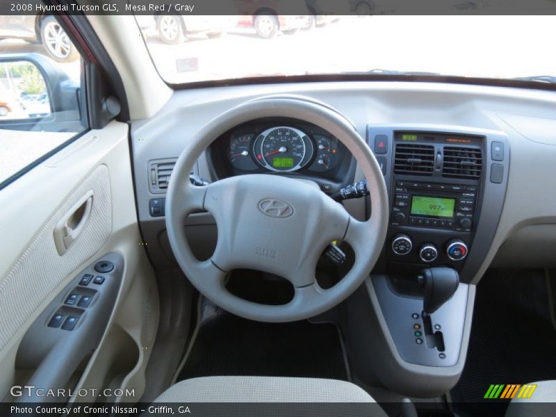 Mesa Red / Gray 2008 Hyundai Tucson GLS
