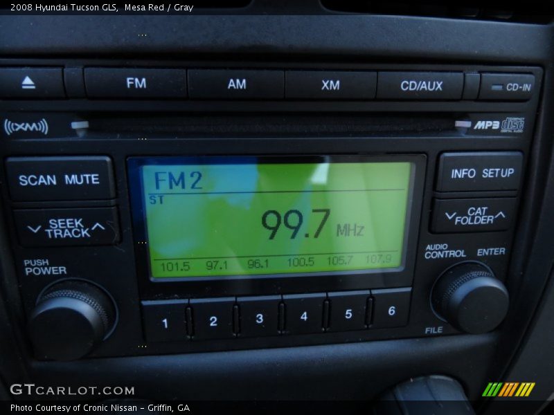 Mesa Red / Gray 2008 Hyundai Tucson GLS