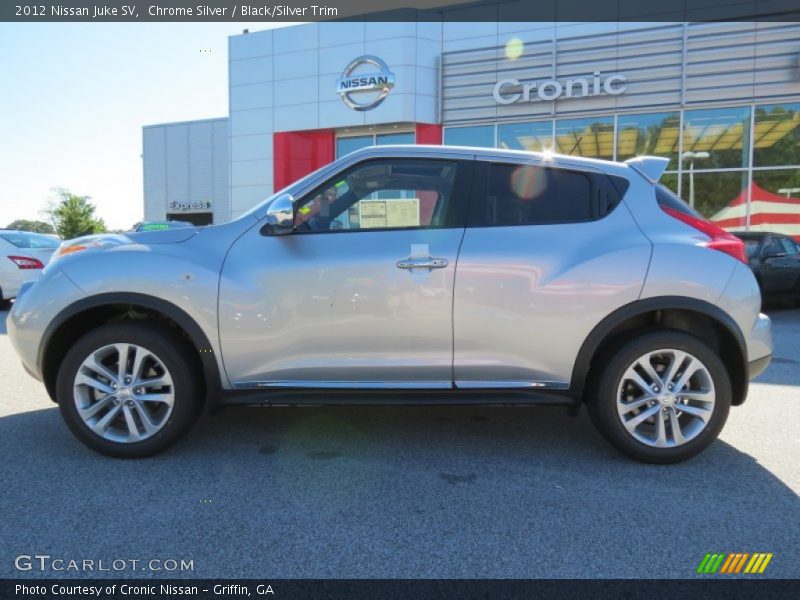 Chrome Silver / Black/Silver Trim 2012 Nissan Juke SV