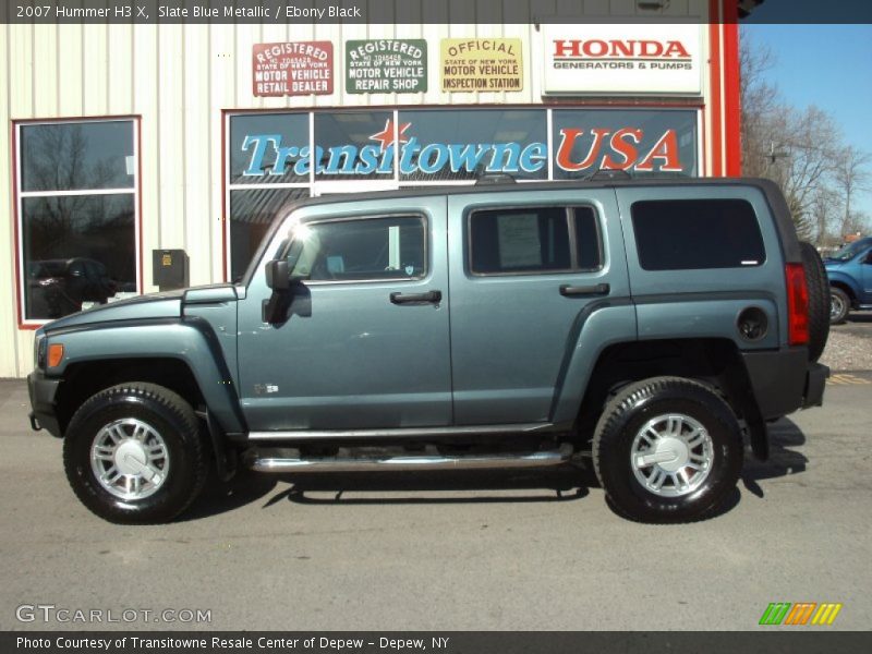 Slate Blue Metallic / Ebony Black 2007 Hummer H3 X