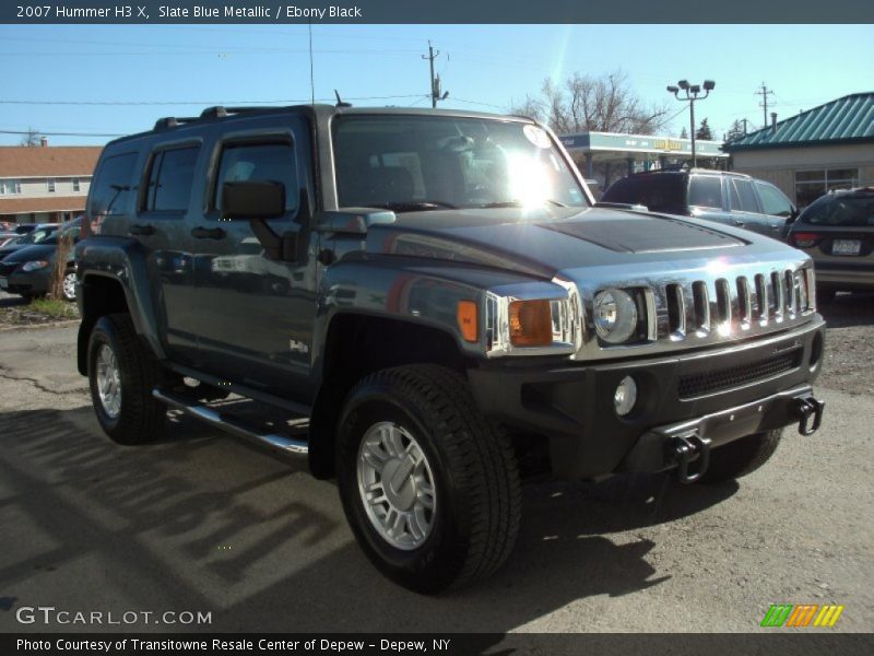Slate Blue Metallic / Ebony Black 2007 Hummer H3 X