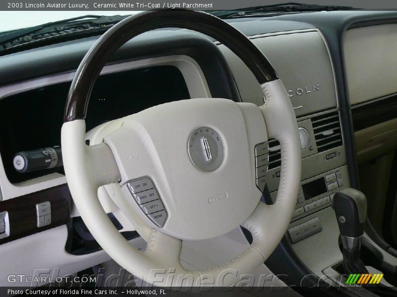 Ceramic White Tri-Coat / Light Parchment 2003 Lincoln Aviator Luxury