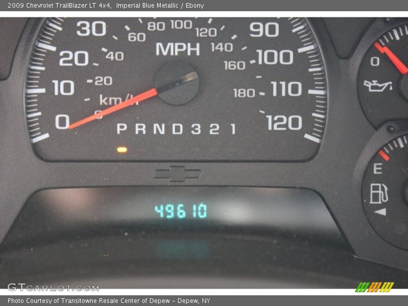 Imperial Blue Metallic / Ebony 2009 Chevrolet TrailBlazer LT 4x4