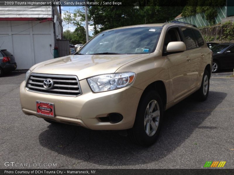 Sandy Beach Metallic / Sand Beige 2009 Toyota Highlander V6 4WD