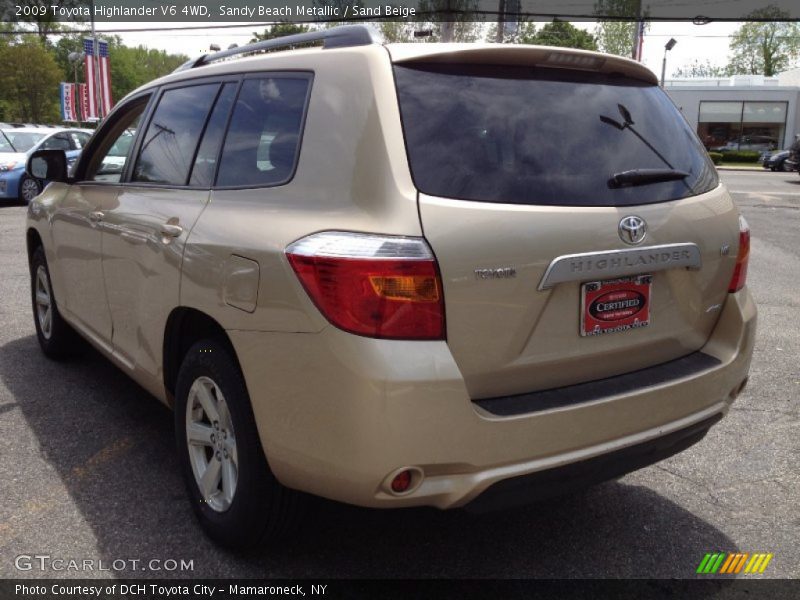 Sandy Beach Metallic / Sand Beige 2009 Toyota Highlander V6 4WD