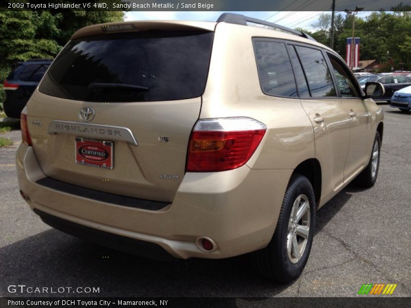 Sandy Beach Metallic / Sand Beige 2009 Toyota Highlander V6 4WD