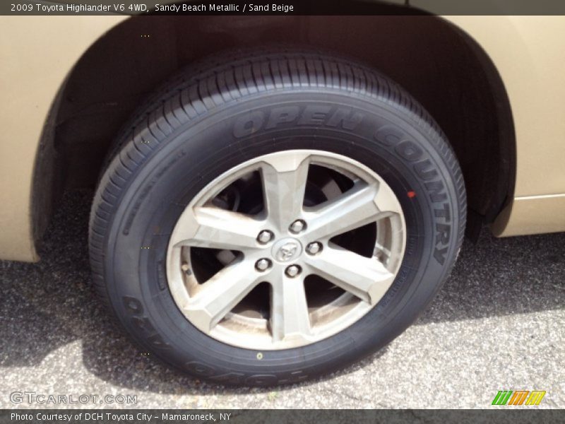 Sandy Beach Metallic / Sand Beige 2009 Toyota Highlander V6 4WD