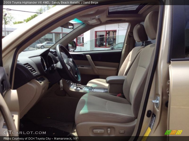 Sandy Beach Metallic / Sand Beige 2009 Toyota Highlander V6 4WD