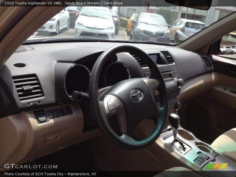 Sandy Beach Metallic / Sand Beige 2009 Toyota Highlander V6 4WD