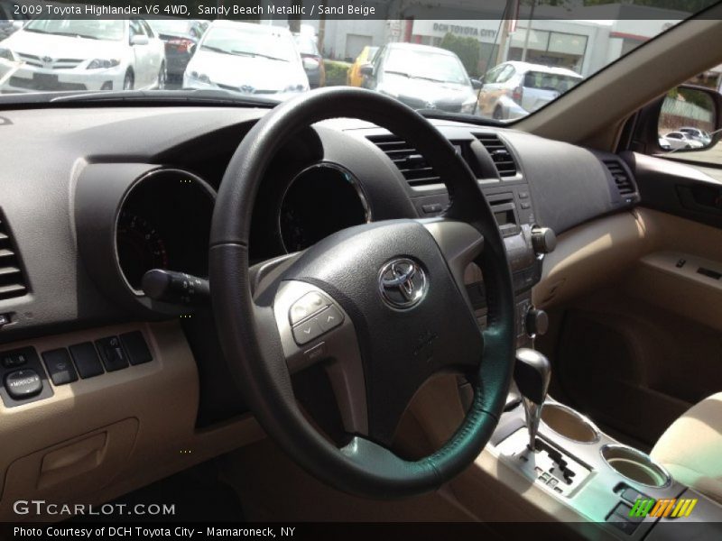 Sandy Beach Metallic / Sand Beige 2009 Toyota Highlander V6 4WD