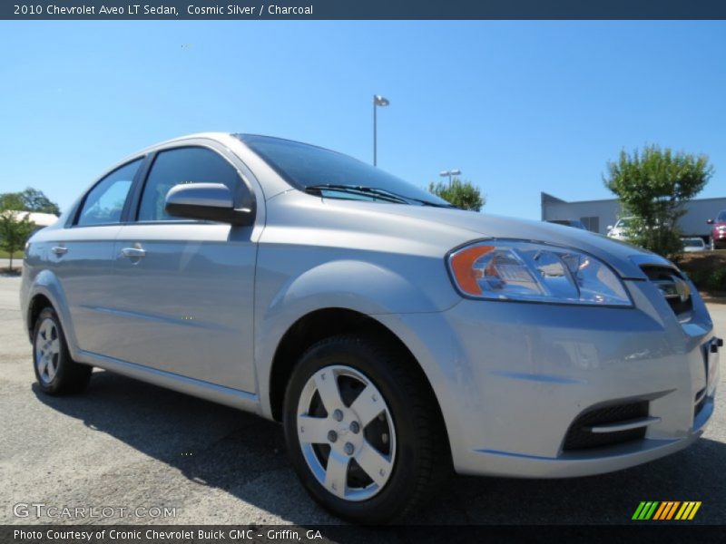 Cosmic Silver / Charcoal 2010 Chevrolet Aveo LT Sedan