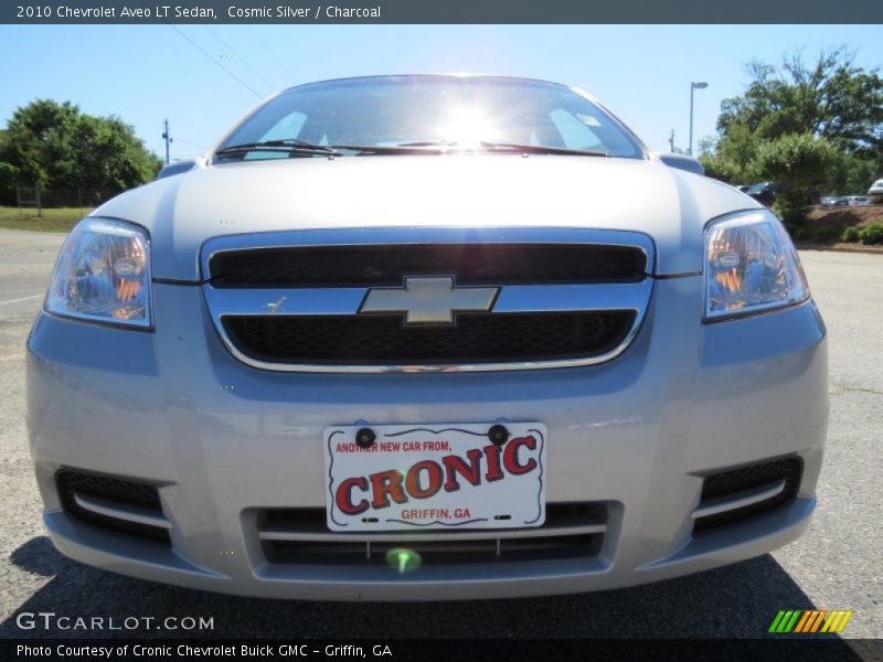 Cosmic Silver / Charcoal 2010 Chevrolet Aveo LT Sedan