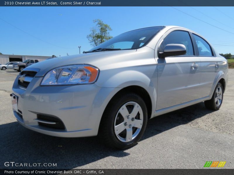 Cosmic Silver / Charcoal 2010 Chevrolet Aveo LT Sedan