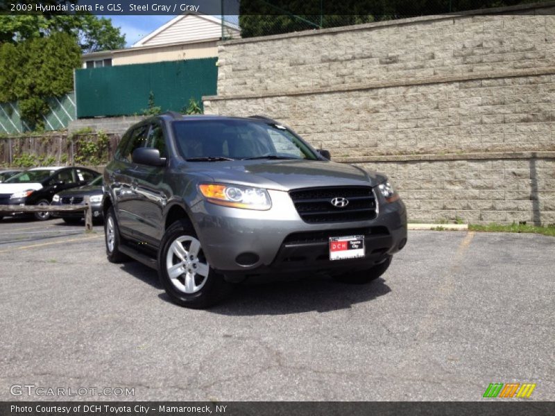 Steel Gray / Gray 2009 Hyundai Santa Fe GLS