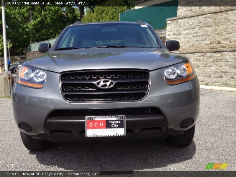 Steel Gray / Gray 2009 Hyundai Santa Fe GLS