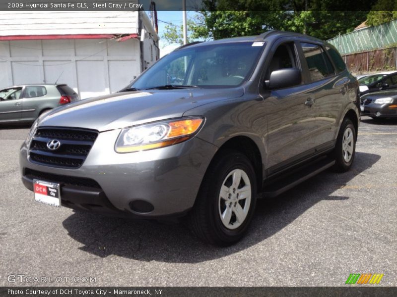 Steel Gray / Gray 2009 Hyundai Santa Fe GLS