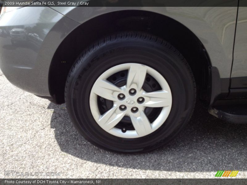 Steel Gray / Gray 2009 Hyundai Santa Fe GLS