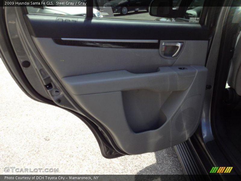 Steel Gray / Gray 2009 Hyundai Santa Fe GLS