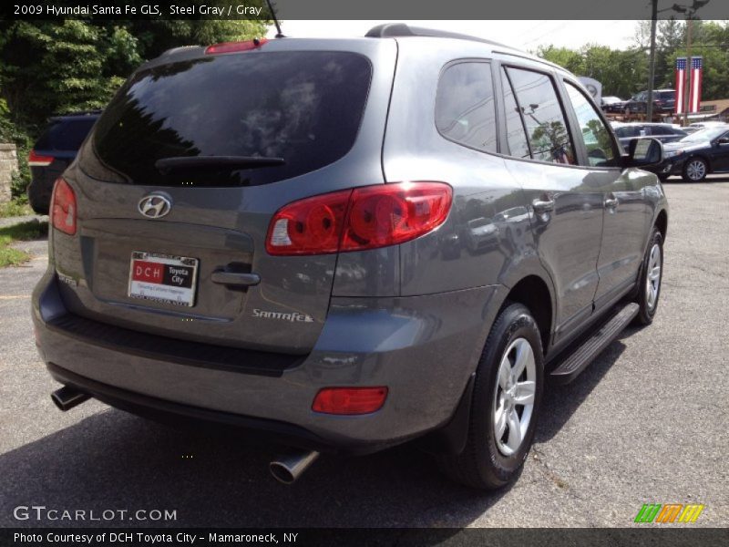 Steel Gray / Gray 2009 Hyundai Santa Fe GLS
