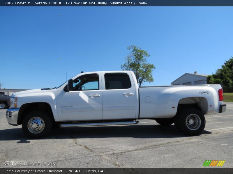 Summit White / Ebony 2007 Chevrolet Silverado 3500HD LTZ Crew Cab 4x4 Dually